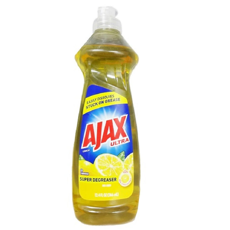 Ajax Ajax Dish Liquid, Super Degreaser, Lemon Scent 12.4 Fl Oz Dish Detergent & Soap White Smoke