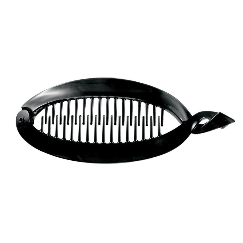 Smoothies Smoothies Large Fish Clip-Black 01748 Hair Care White Smoke