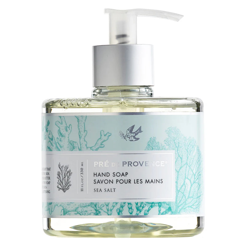 Pre de Provence Pre de Provence Liquid Hand Soap Sea Salt/Honey Almond Collection Liquid Hand Soap White Smoke Sea Salt