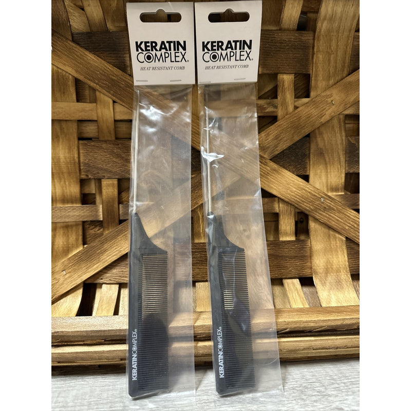 0 Keratin Complex Heat Resistant Tail Comb Heat Guns Dark Olive Green