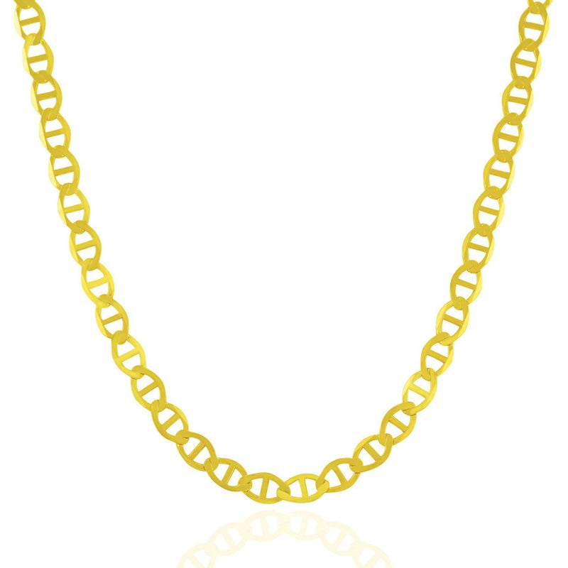 Bids.com 5.5mm 10k Yellow Gold Mariner Link Chain Necklaces White Smoke 18 / Yellow Gold,20 / Yellow Gold,22 / Yellow Gold,24 / Yellow Gold,30 / Yellow Gold,One / Yellow Gold