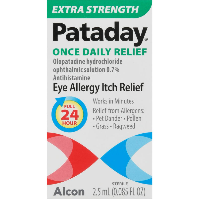 Pataday Pataday Alcon Once Daily Eye Allergy Itch Relief, Extra Strength - 2.5 Ml Ear Care Light Gray