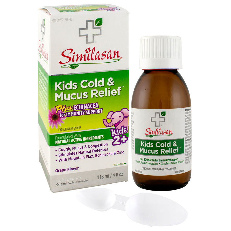 Similasan Similasan  Kids Cold  Mucus Relief Syrup Grape 4 Oz Health & Beauty White Smoke