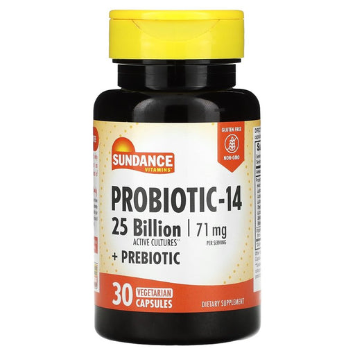 Sundance Vitamins Sundance Vitamins Probiotic-14 Vegetarian, 30 Caps Vitamins & Supplements White Smoke