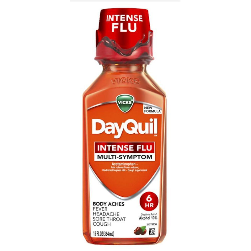 Vicks Vicks DayQuil Intense Flu Multi-Symptom Liquid Medicine Medicine & Drugs White Smoke