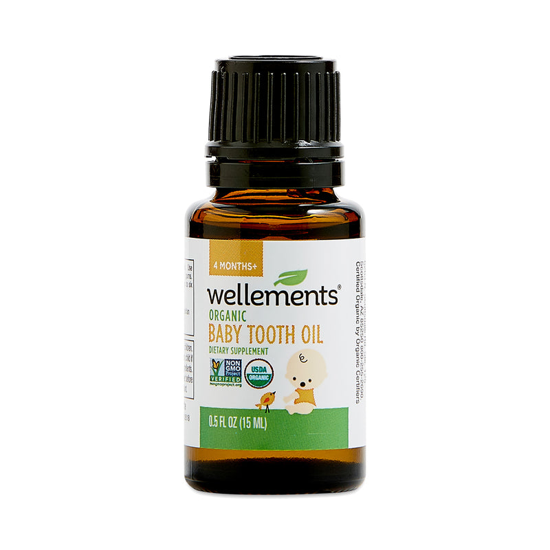 Wellements Wellements Organic Baby Tooth Oil - 0.5 Fl Oz Baby & Toddler Black