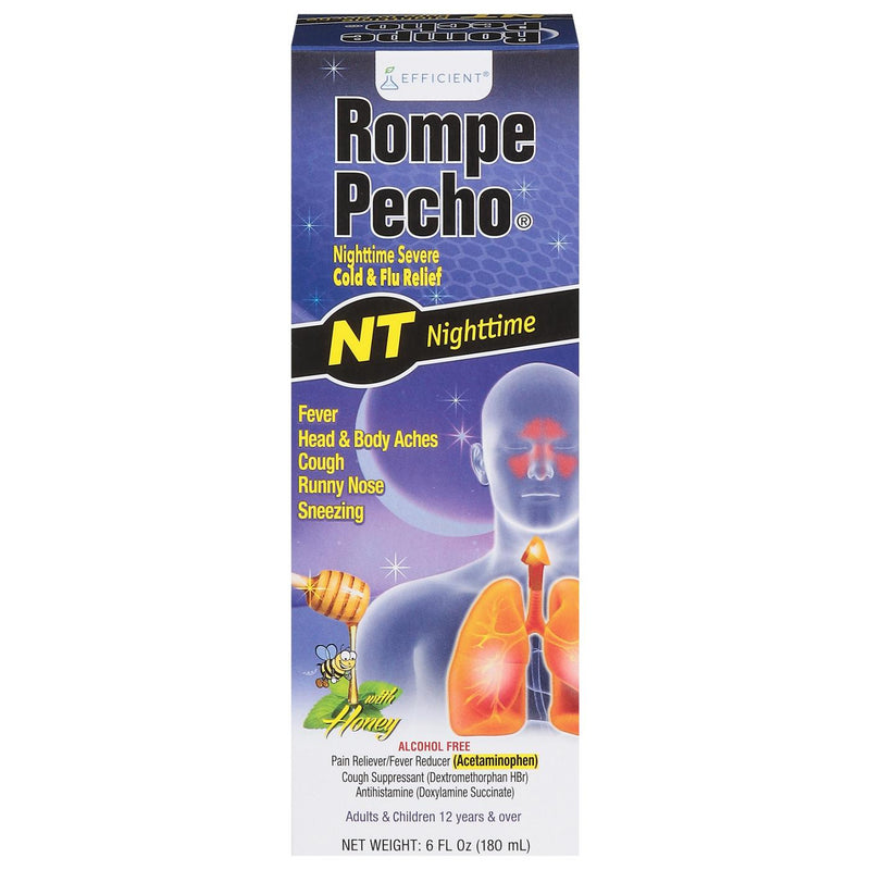 Rompe Pecho Rompe Pecho Nighttime Cold & Flu Relief - Honey Health & Beauty Dark Slate Gray