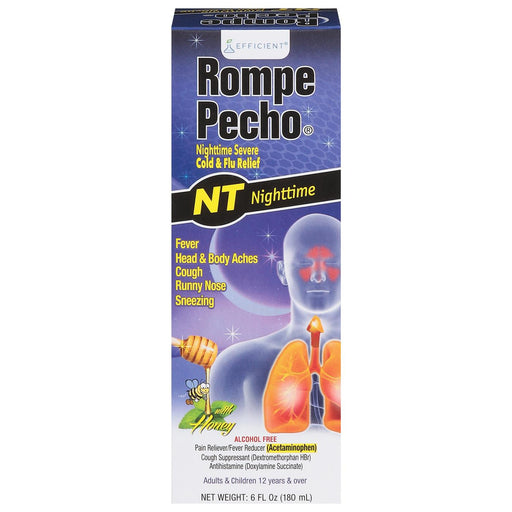 Rompe Pecho Rompe Pecho Nighttime Cold & Flu Relief - Honey Health & Beauty Dark Slate Gray
