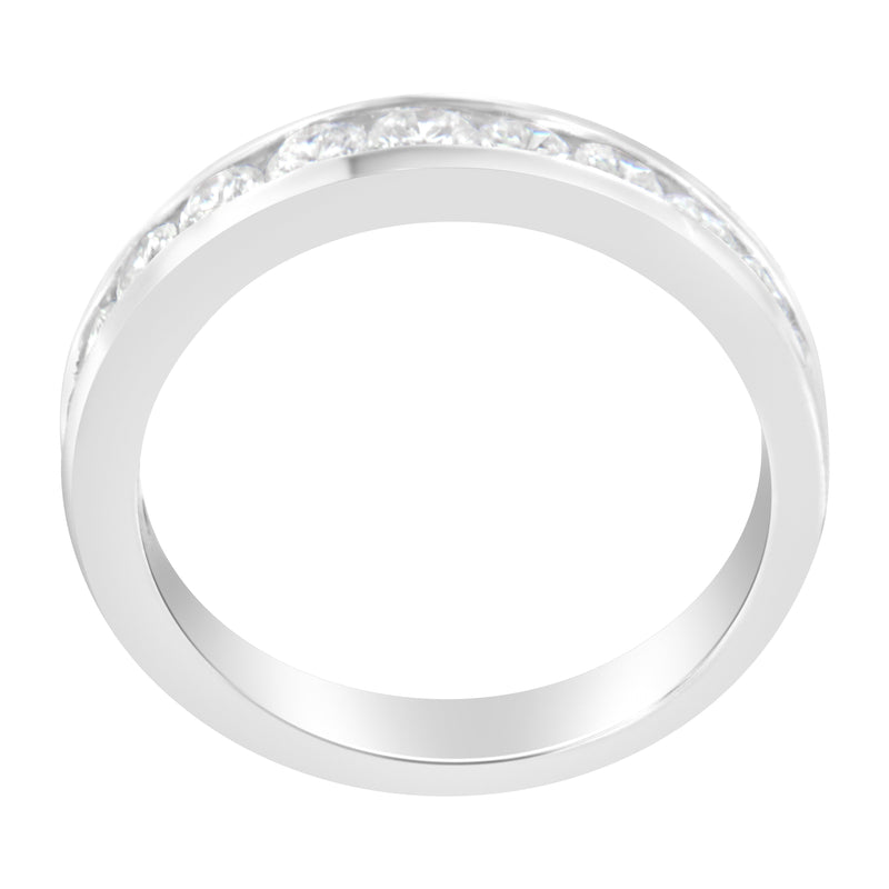 Bids.com IGI Certified 1.0 Cttw Diamond 18K White Gold Channel-Set Half-Eternity Band Wedding Ring (E-F Color, I1-I2 Clarity) - Size 5-1/2 Rings White Smoke 6 / White.Gold,5.5 / White.Gold,7 / White.Gold,10 / White.Gold,9.5 / White.Gold,9 / White.Gold,8.5 / White.Gold,8 / White.Gold,7.5 / White.Gold,6.5 / White.Gold,5 / White.Gold