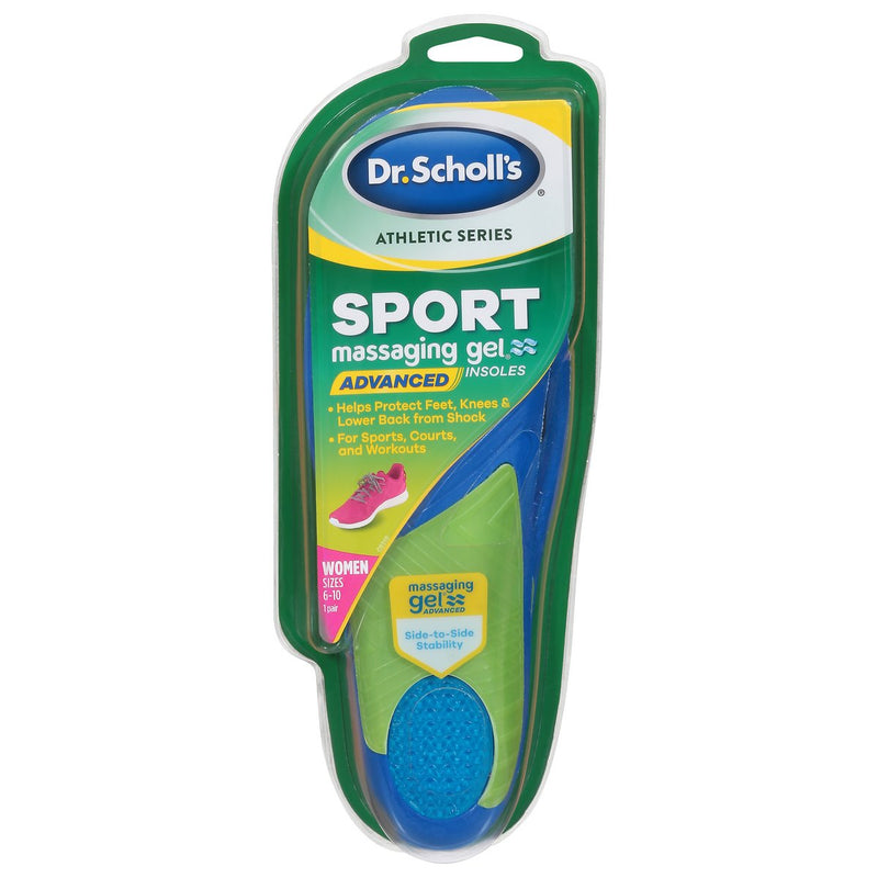 Dr. Scholl's Dr. Scholl's  Women's Active  All Purpose Sport & Fitness Insoles Shoe Size 6- 10 1Ea Foot Care White Smoke