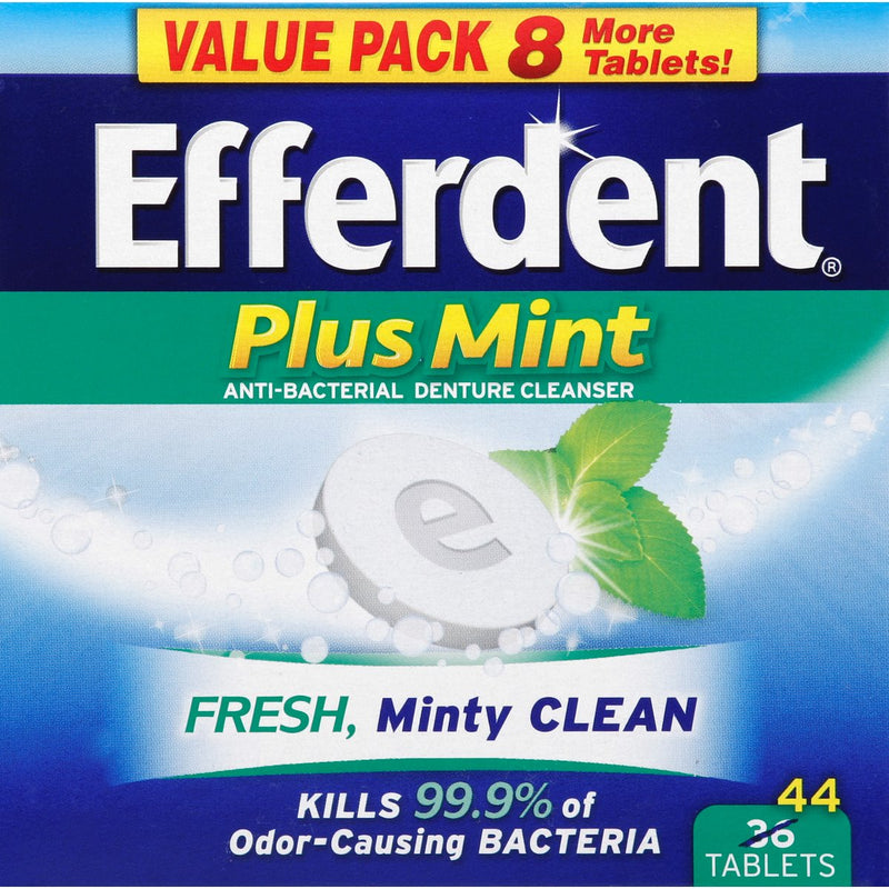 Efferdent Efferdent Denture Cleanser, Anti-Bacterial, Tablets, Plus Mint, Value Pack Oral Care Lavender