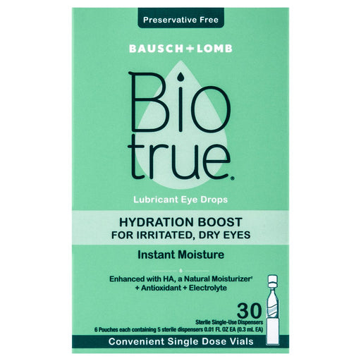 Biotrue Biotrue® Hydration Boost Eye Drops – For Dry, Irritated Eyes Eye Drops & Lubricants Medium Aquamarine