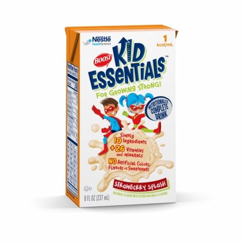 Boost Kid Essentials Boost Kid Essentials Pediatric Oral Supplement 1.0 Strawberry Splash Flavor 8 Oz. Carton Ready To Use Fitness & Nutrition White Smoke