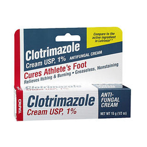 Taro Taro Clotrimazole Cream 0.50 Oz Foot Care White Smoke