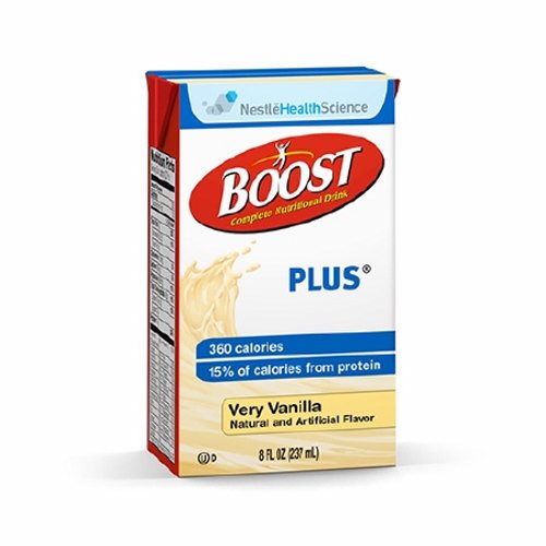 Nestlé Health Science Nestlé Health Science BOOST PLUS Very Vanilla 8 Fl. Oz. Carton Medical Supplies White Smoke