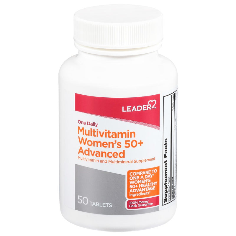 The Leader The Leader Multivitamin, Advanced, Men's 50+, Tablets Vitamins & Supplements White Smoke