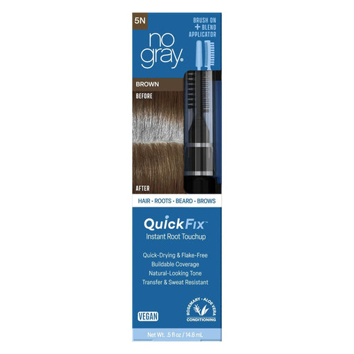 No Gray No Gray Quick Fix Brush On Instant Root Touchup - Brown Hair Color Steel Blue