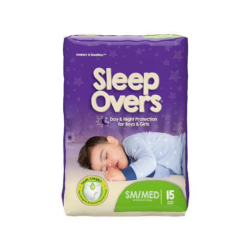 First Quality Cuties  Sleep Overs Unisex Absorbent Underwear  Small / Medium  15Ct Diapers Dark Slate Blue