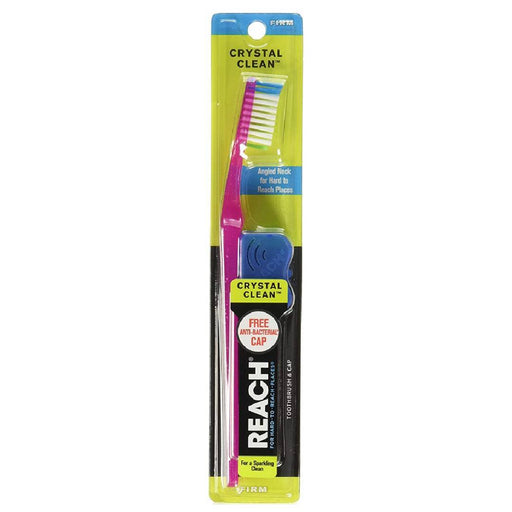 Reach Reach Crystal Clean Toothbrush - Firm Bristles, Contoured Handle (1 Count) Toothbrushes Dark Slate Gray