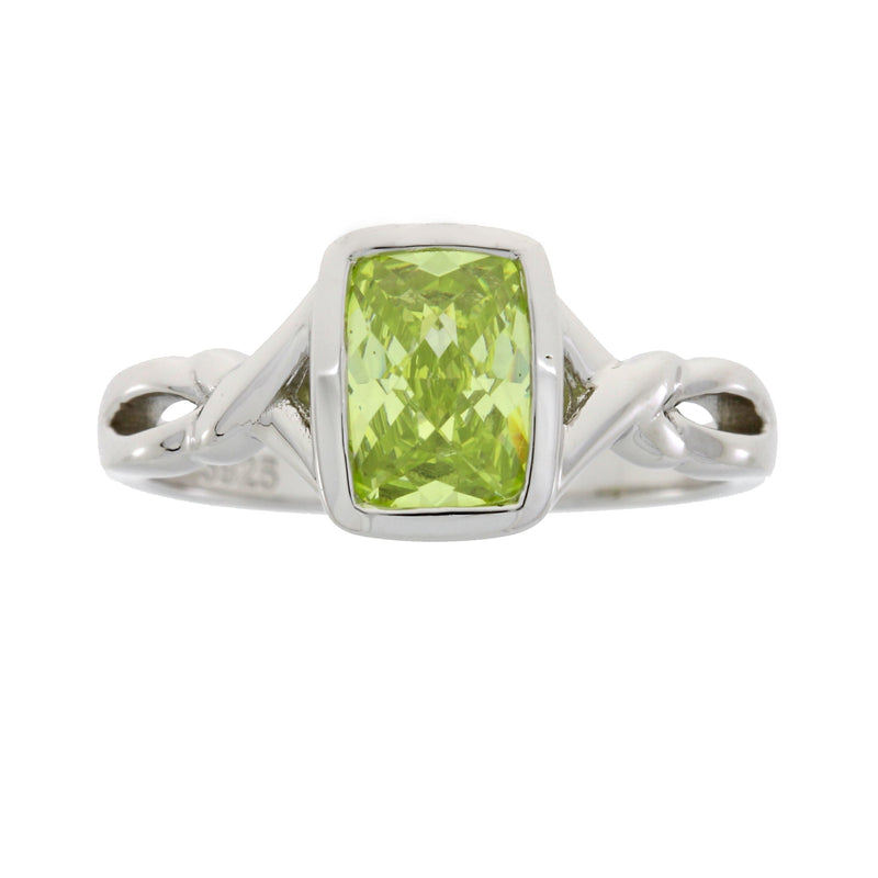 Bids.com Cubic Zirconium Ring Sterling Silver Rings White Smoke 8.0