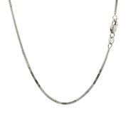Bids.com 14k White Gold Milano Chain 1.1mm Necklaces White Smoke 16 / White Gold,18 / White Gold,20 / White Gold