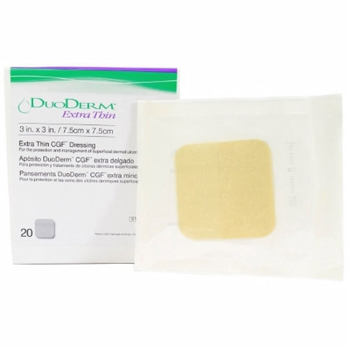 Convatec Convatec Hydrocolloid Dressing DuoDERM Extra Thin 3 X 3 Inch Square Sterile, Box Of 20 Medical Supplies Lavender
