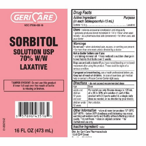 GeriCare GeriCare™ Laxative Sorbitol Solution – 16 fl oz (473mL) Medical Supplies White Smoke