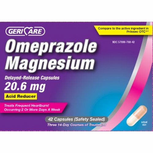 Geri-Care Geri-Care® Omeprazole (20 mg) Delayed-Release Tablets Personal Care Dark Slate Blue