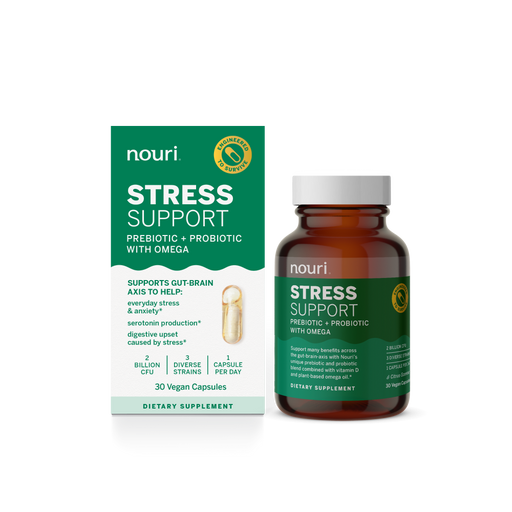 Nouri Nouri Stress Support Probiotic Capsules 30Ct Health & Beauty White Smoke