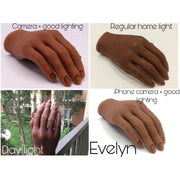 Red Iguana LLC Set of Two 2.0 Half Silicone Practice Hands (Left and Right) 2.0 Hand White Smoke Set of 2 (Left and Right) hands / Poseable / Inessa,Set of 2 (Left and Right) hands / Poseable / April,Set of 2 (Left and Right) hands / Poseable / Liza,Set of 2 (Left and Right) hands / Poseable / Lucy,Set of 2 (Left and Right) hands / Poseable / Analuis