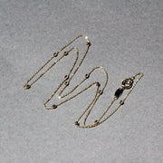 Bids.com Bead Links Pendant Chain in 14k Yellow Gold (1.5mm) Necklaces Dark Gray 16 / Yellow Gold,18 / Yellow Gold