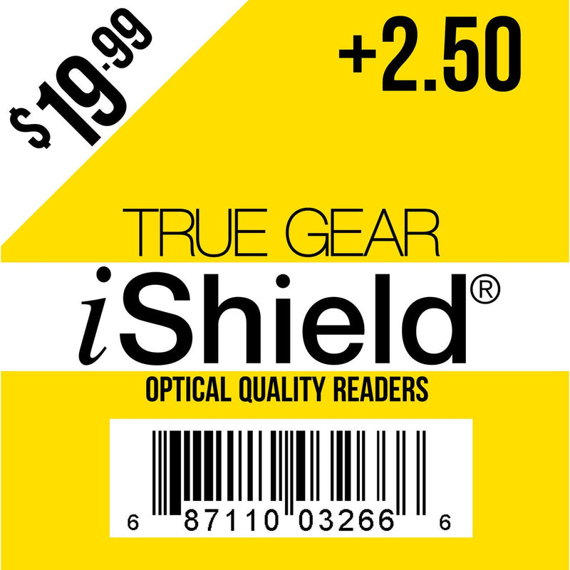 True Gear iShield True Gear iShield Reading Glasses – Strength +2.50 E-Book Readers Gold