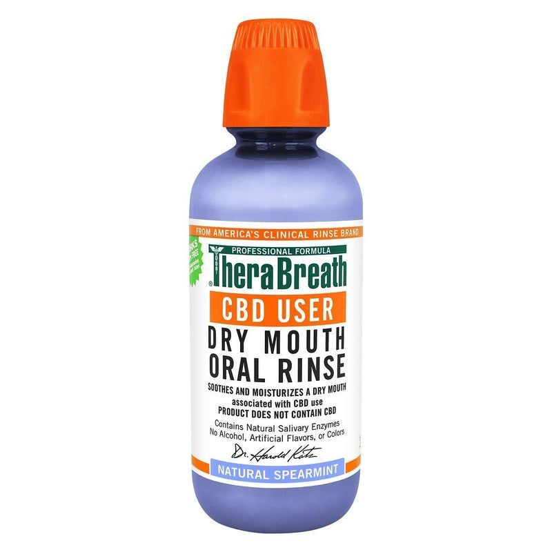 0 TheraBreath CBD User Dry Mouth Oral Rinse 473ml White Smoke