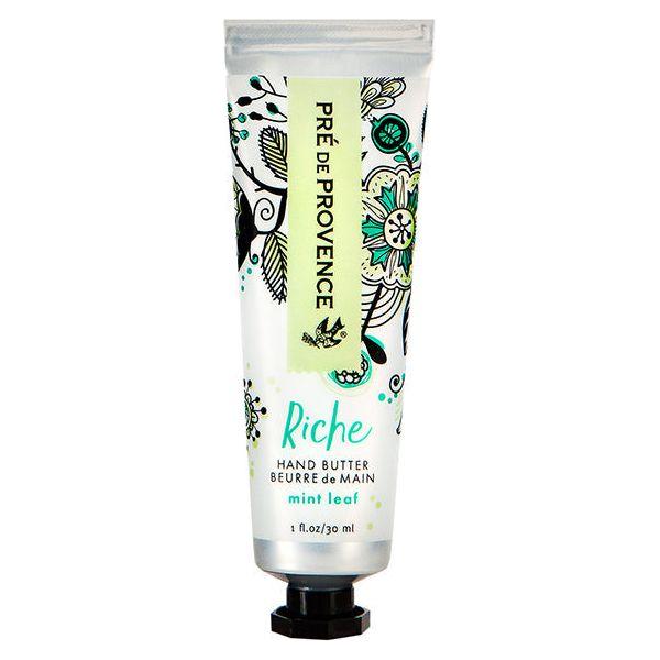 Pre De Provence Pre de Provence Riche Hand Butter 1 fl oz (30 ml) - Mint Leaf Hand Butter Beige