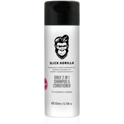 Slick Gorilla Slick Gorilla Daily 2 in 1 Shampoo & Conditioner 200ml Shampoo & Conditioner Gray