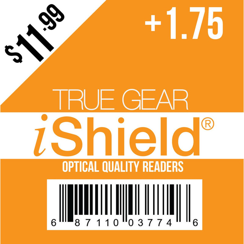 True Gear iShield True Gear™ iShield Safety Reading Glasses – +1.75 Diopter (11.99 Series) E-Book Readers Dark Orange