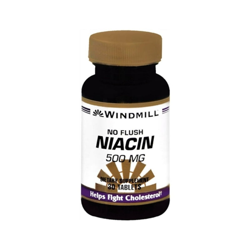 Windmill Windmill® Niacin No-Flush 500mg (60 Count) Vitamins & Supplements White Smoke