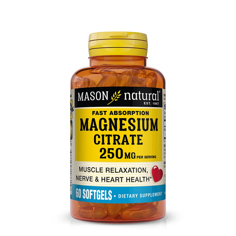 Mason Natural Mason Natural Naturals Magnesium Citrate 250mg Multivitamin Softgels - 100ct Vitamins & Supplements White Smoke