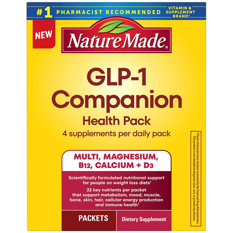 Nature Made Nature Made® GLP-1 Companion Health Pack – 30 Daily Packets Vitamins & Supplements Gold