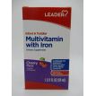 0 Leader Infant & Toddler Multivitamin Iron Cherry - 1.66 Fl Oz Vitamins & Supplements Gray