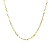 Bids.com 14k Yellow Gold Rolo Chain 1.9mm Necklaces White Smoke 16 / Yellow Gold,18 / Yellow Gold,20 / Yellow Gold