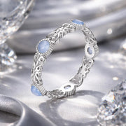 Bids.com S925 Sterling Silver 4mm Plated Platinum Ring for Women Size 6.0 Rings Gray 6,7,8