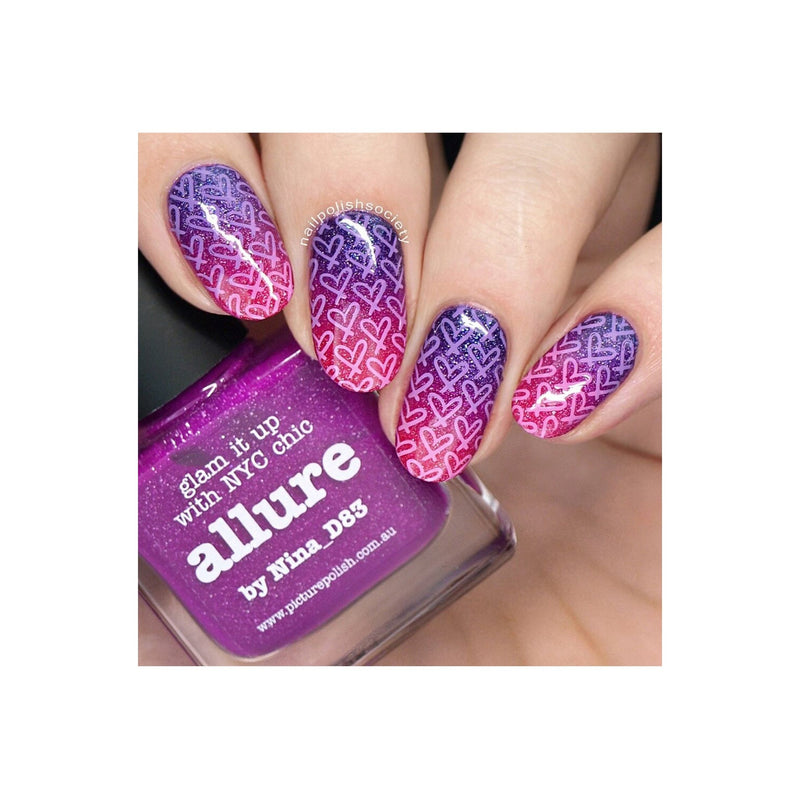 UberChic Beauty Collection 27 Stamping Plate Rosy Brown