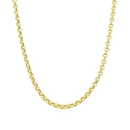 Bids.com 2.3mm 10k Yellow Gold Rolo Chain Necklaces White Smoke 16 / Yellow Gold,18 / Yellow Gold,20 / Yellow Gold,One / Yellow Gold