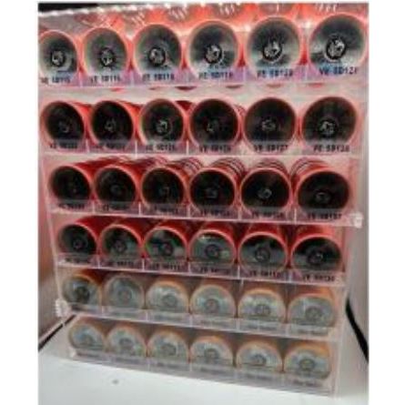 VIP Extensions VIP 36-Slot Acrylic Display, 5D + iMink Salon Supplies Slate Gray