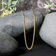 Bids.com 14k Yellow Gold Round Wheat Chain 1.5mm Necklaces Black 16 / Yellow Gold,18 / Yellow Gold,20 / Yellow Gold,22 / Yellow Gold,24 / Yellow Gold,30 / Yellow Gold