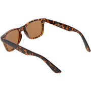 zeroUV Classic Unisex Polarized Lens Horned Rim Sunglasses A840 Sunglasses White Smoke Black Smoke,Matte Black Smoke,Tortoise Brown