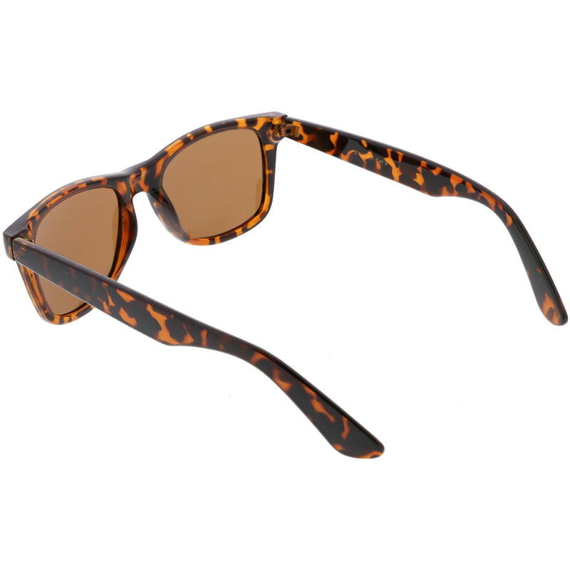 zeroUV Classic Unisex Polarized Lens Horned Rim Sunglasses A840 Sunglasses White Smoke Black Smoke,Matte Black Smoke,Tortoise Brown