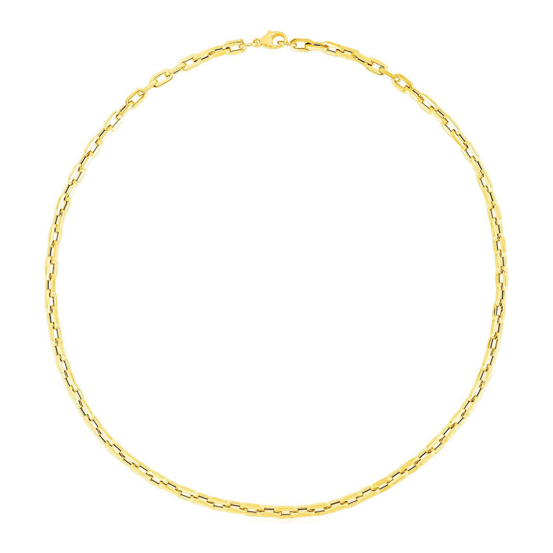 Bids.com 14k Yellow Gold Paperclip Chain Necklace Necklaces White Smoke 18 / Yellow Gold