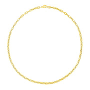 Bids.com 14k Yellow Gold Paperclip Chain Necklace Necklaces White Smoke 18 / Yellow Gold